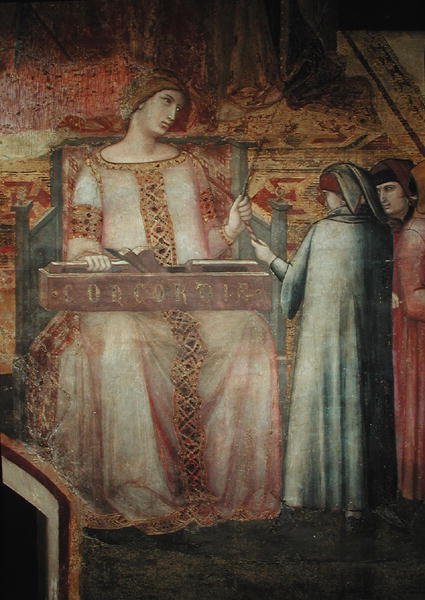 Alegoria do Bom Governo, detalhe da Concord de Ambrogio Lorenzetti