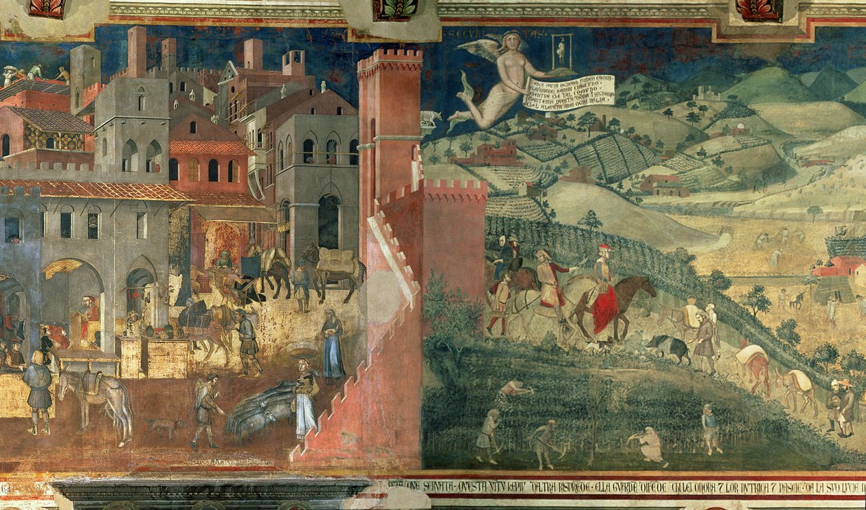 Efeitos do bom governo, c.1338 de Ambrogio Lorenzetti