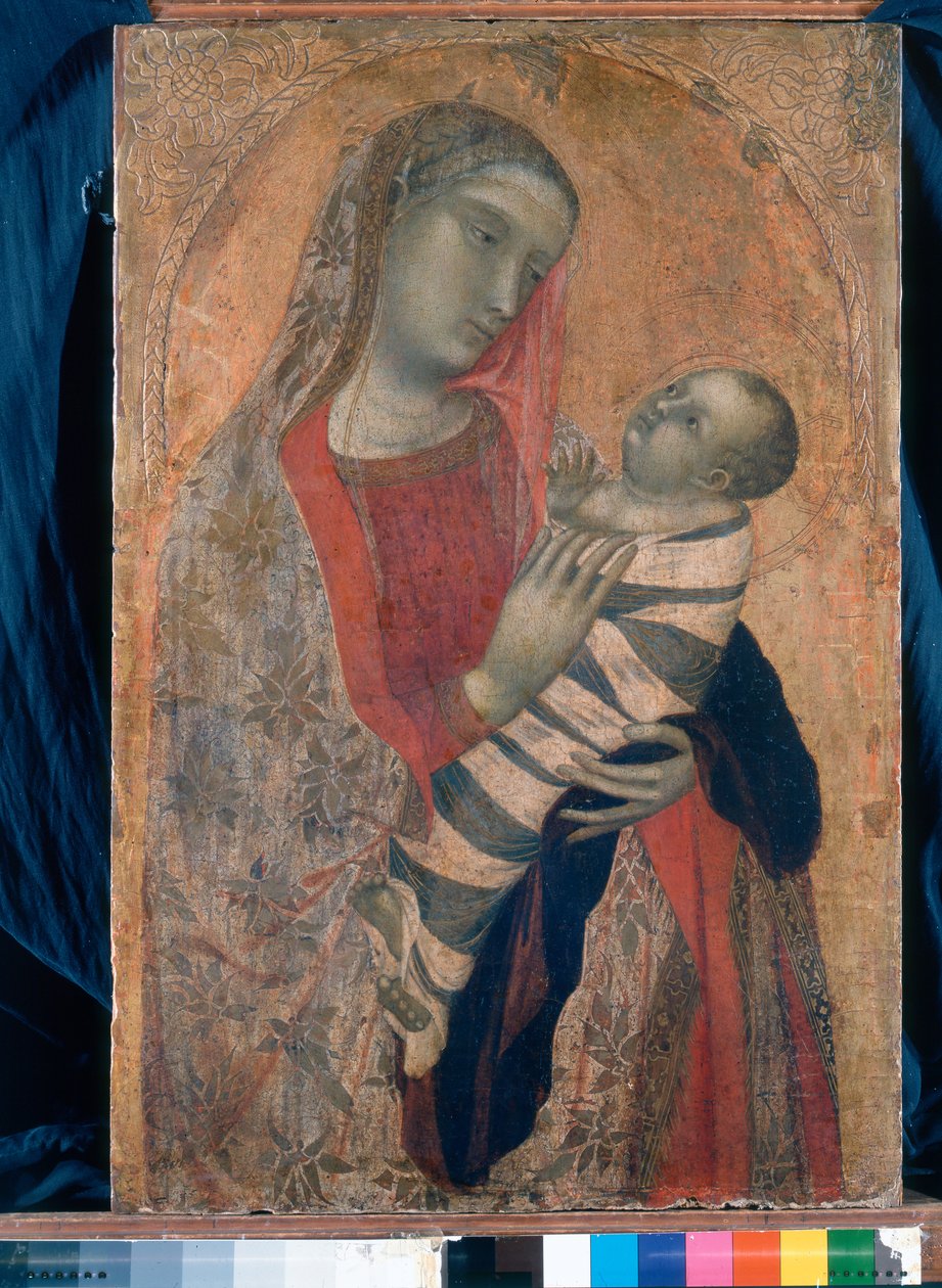 Madonna e Criança, 1320-23 de Ambrogio Lorenzetti