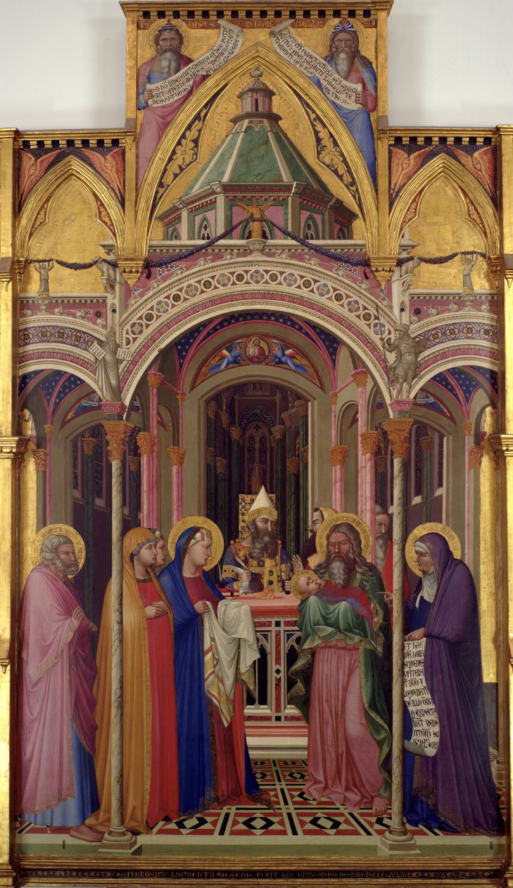 A Apresentação no Templo, 1342 de Ambrogio Lorenzetti
