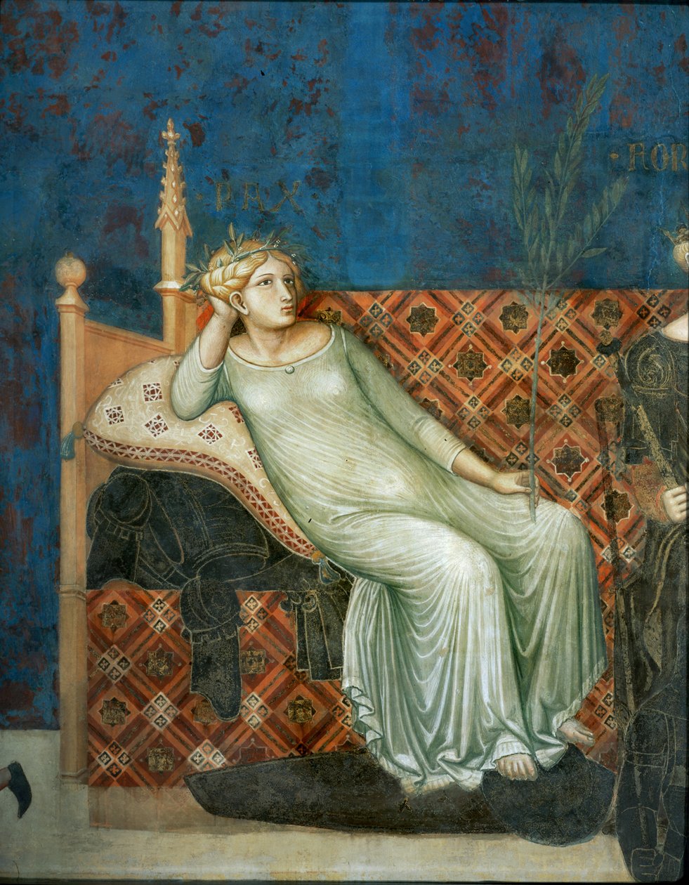A alegoria do bom governo ... (pintura mural) de Ambrogio Lorenzetti
