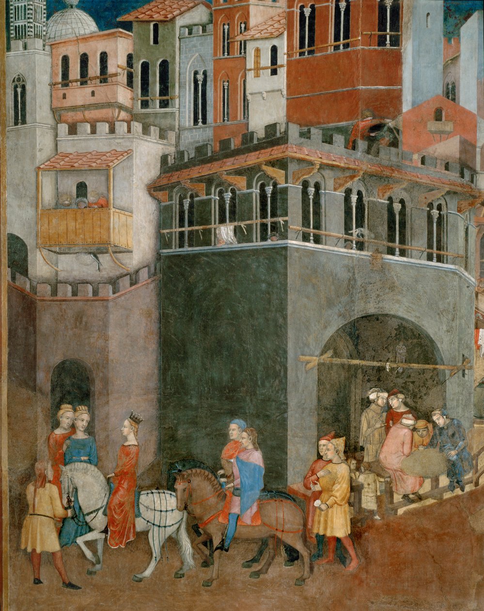 As bênçãos de um bom governo (fresco) de Ambrogio Lorenzetti
