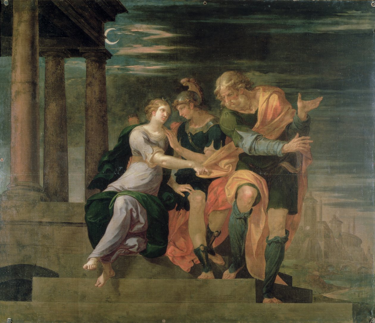 O Encontro de Theagenes e Chariclea, do Salon Louis XIII de Ambroise Dubois