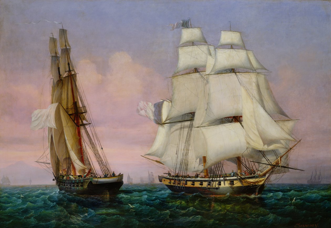 Retornar de Elba, c.1852 de Ambroise Louis Garneray
