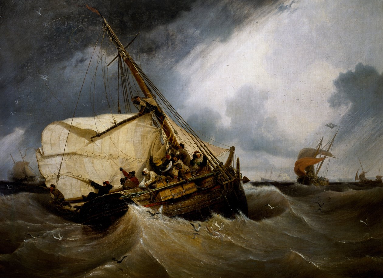 Pesca do bacalhau de Ambroise Louis Garneray