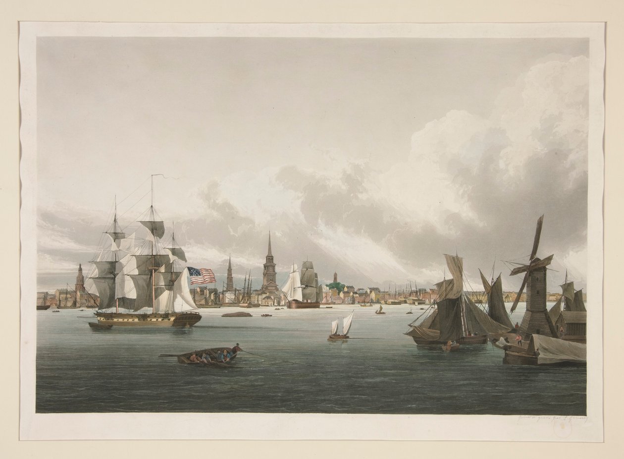 Vista de Filadélfia de Ambroise Louis Garneray