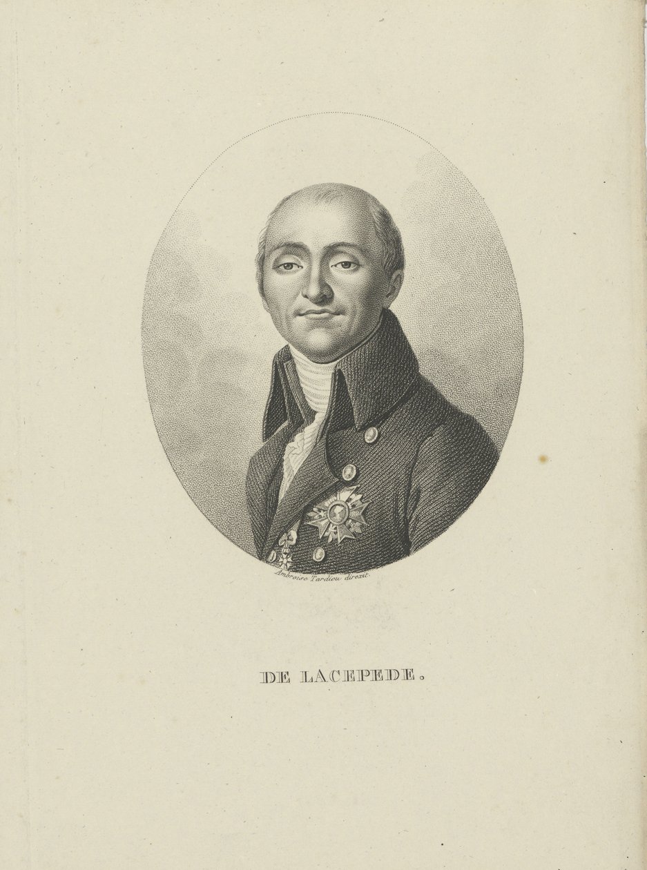 Bernard-Germain-Etienne de Ville-sur-Illon, conde de Lacépède 1756-1815, c. 1810 de Ambroise Tardieu