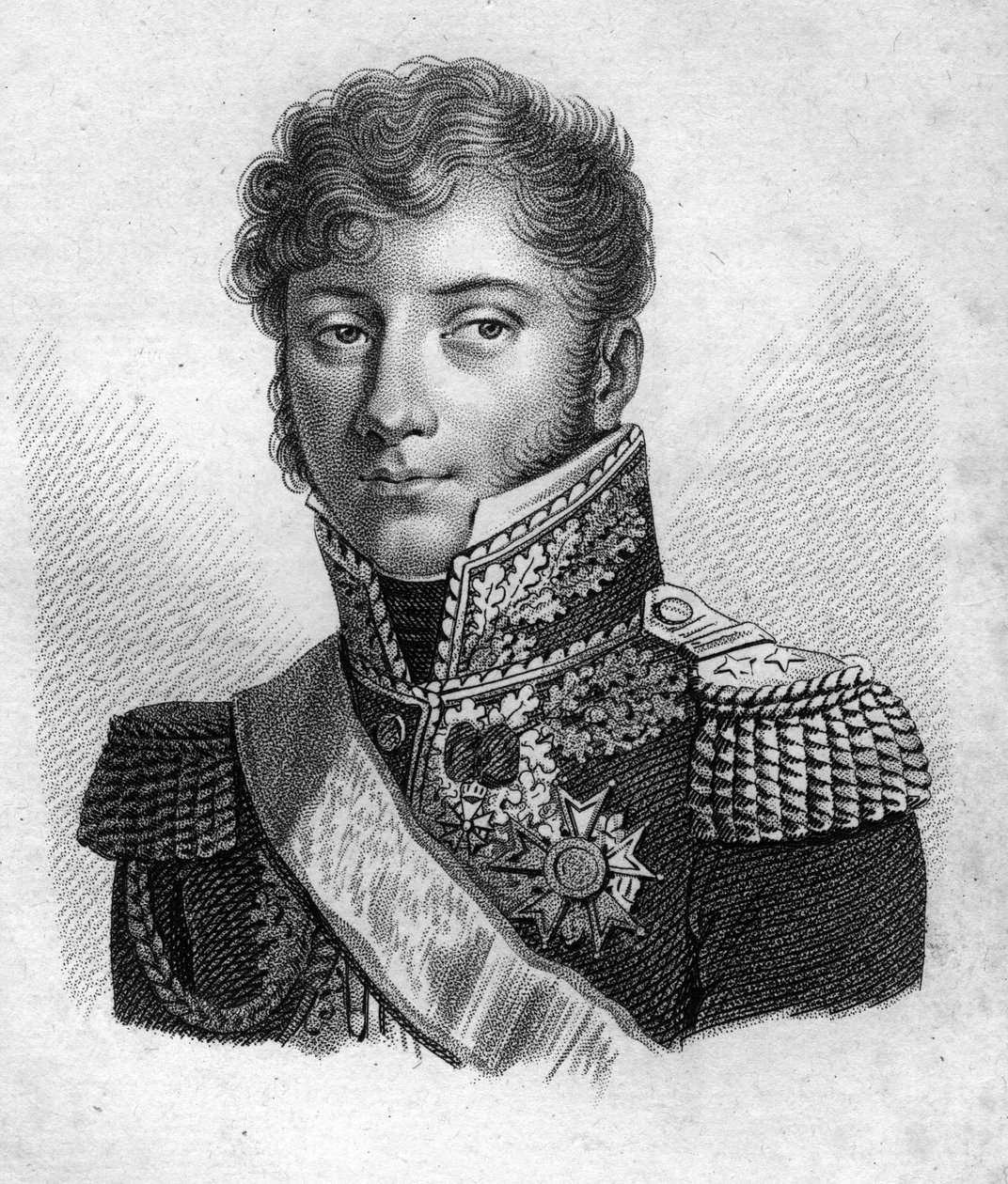General de Montholon.Charles Tristan, Conde de Montholon General français (1783 a 1853).in "Retratos dos generais franceses após as vitórias e conquistas dos franceses". Gravado por Ambroise Tardieu em 1818. Coleção Stella. de Ambroise Tardieu