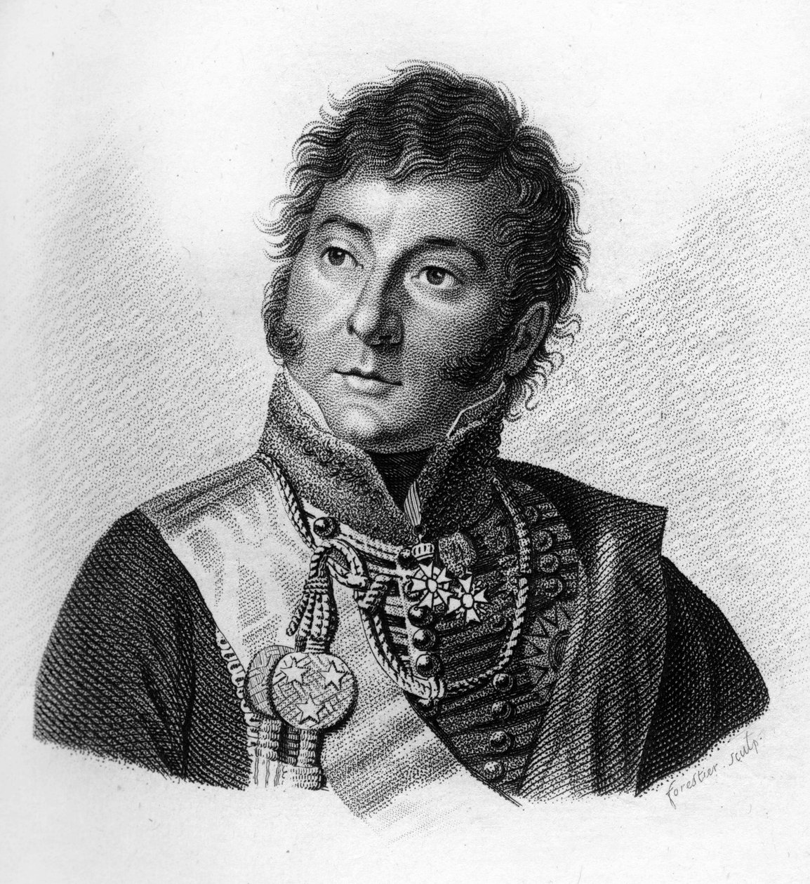 Guillaume Joseph Nicolas LAFON BLANIAC (1773-1833) - em" Retratos dos generais franceses após as vitórias e conquistas dos franceses". Gravado por Ambroise Tardieu em 1818. Coleção Stella. de Ambroise Tardieu