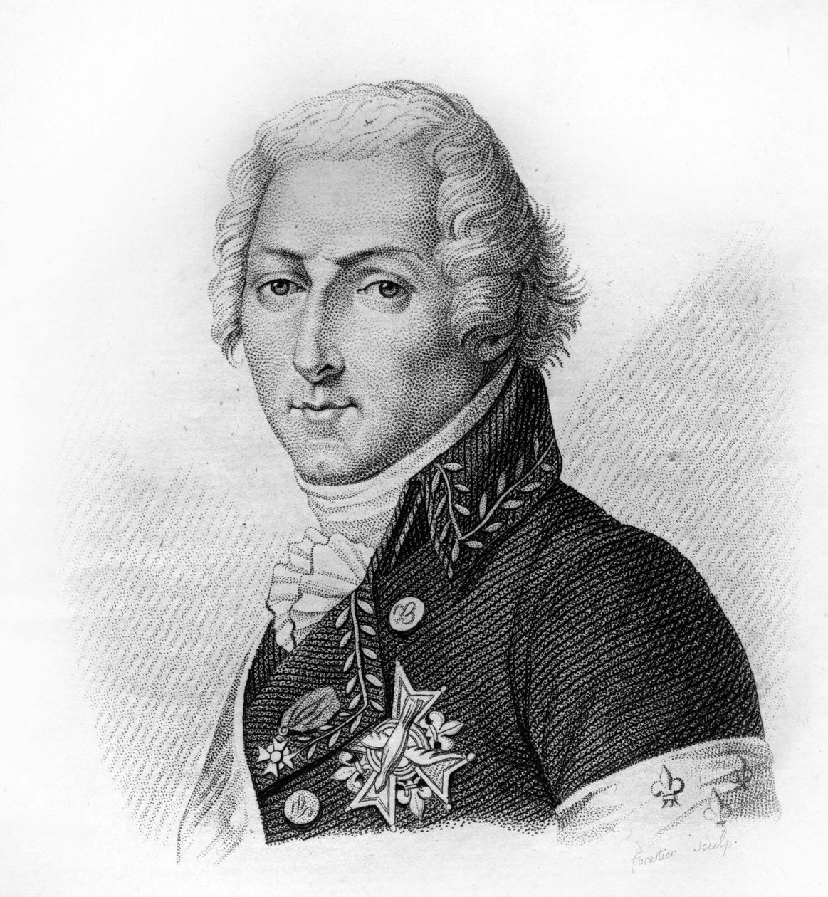 Louis Antoine Henri de Bourbon, Duque de Enghien Príncipe da Casa de Bourbon (1772 a 1804) - em "Retratos dos generais franceses após as vitórias e conquistas dos franceses". Gravado por Ambroise Tardieu em 1818. Colecção Stella. de Ambroise Tardieu