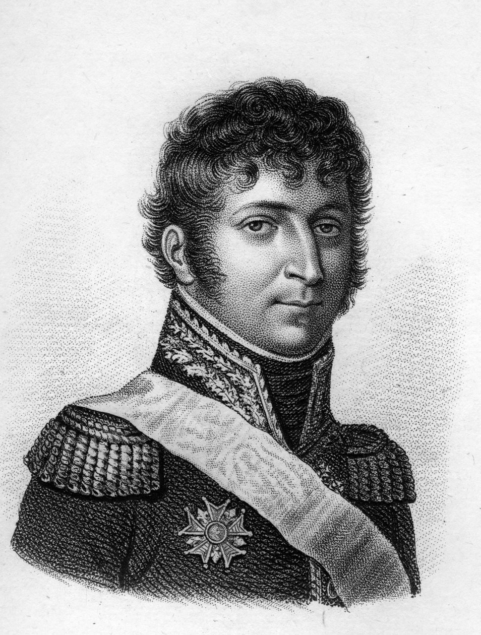 Olivier Macoux RIVAUD de la RAFFINIERE (1766 1839) - em" Retratos dos generais franceses após as vitórias e conquistas dos franceses". Gravado por Ambroise Tardieu em 1818. Coleção Stella. de Ambroise Tardieu