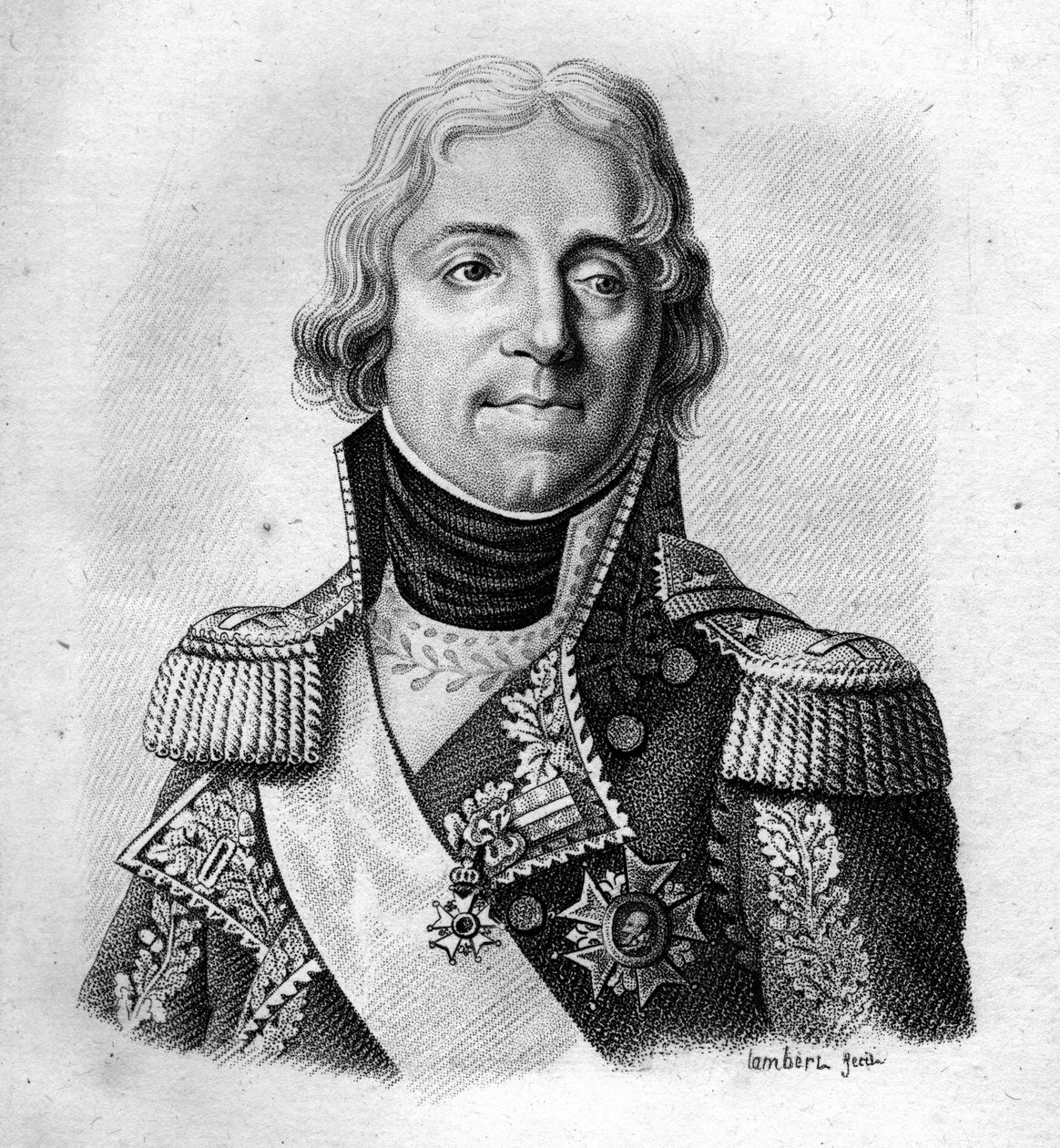 Pierre Riel, Conde, depois Marquês de Beurnonville Maréchal de France (1752 a 1821) - em "Retratos dos generais franceses após as vitórias e conquistas dos franceses". Gravado por Ambroise Tardieu em 1818. Colecção Stella. de Ambroise Tardieu