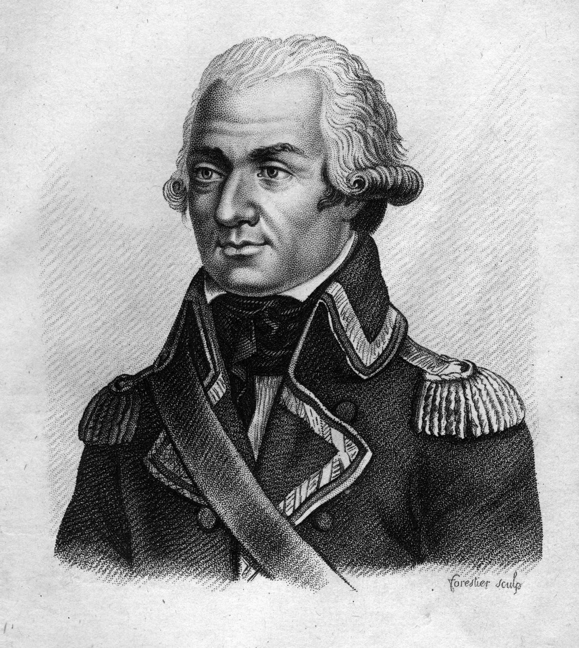 Retrato de Charles François du Périer dit Dumouriez (1739-1823), general francês - em "Portraits des généraux français en suite les victoires et conêtes des Français" Gravado por Ambroise Tardieu em 1818. Colecção Stella. de Ambroise Tardieu