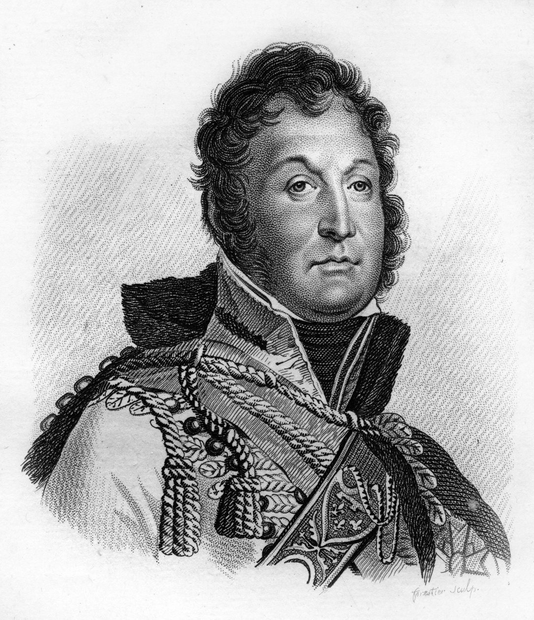 O Duque de Orleães, que se tornou Luís Filipe I (1773-1850), Rei dos franceses, - em "Retratos dos generais franceses após as vitórias e conquistas dos franceses". Gravado por Ambroise Tardieu em 1818. Colecção Stella. de Ambroise Tardieu