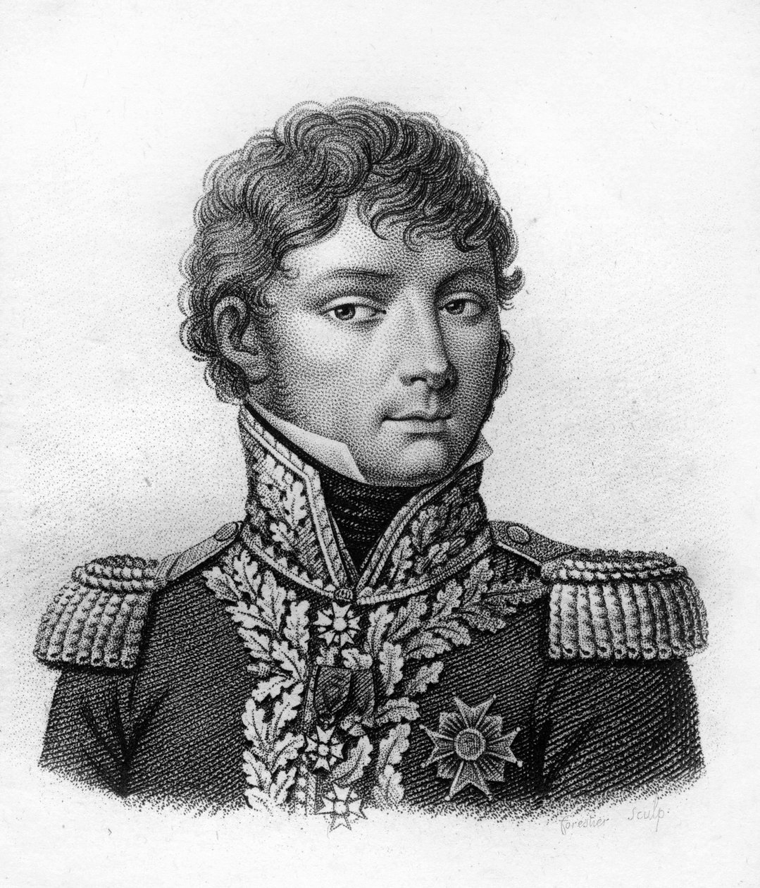 retrato dos géneros Claude Antoine Preval. 1776-1853. - em "Retratos dos generais franceses seguindo as vitórias e conquistas dos franceses". Gravado por Ambroise Tardieu em 1818. Colecção Stella. de Ambroise Tardieu