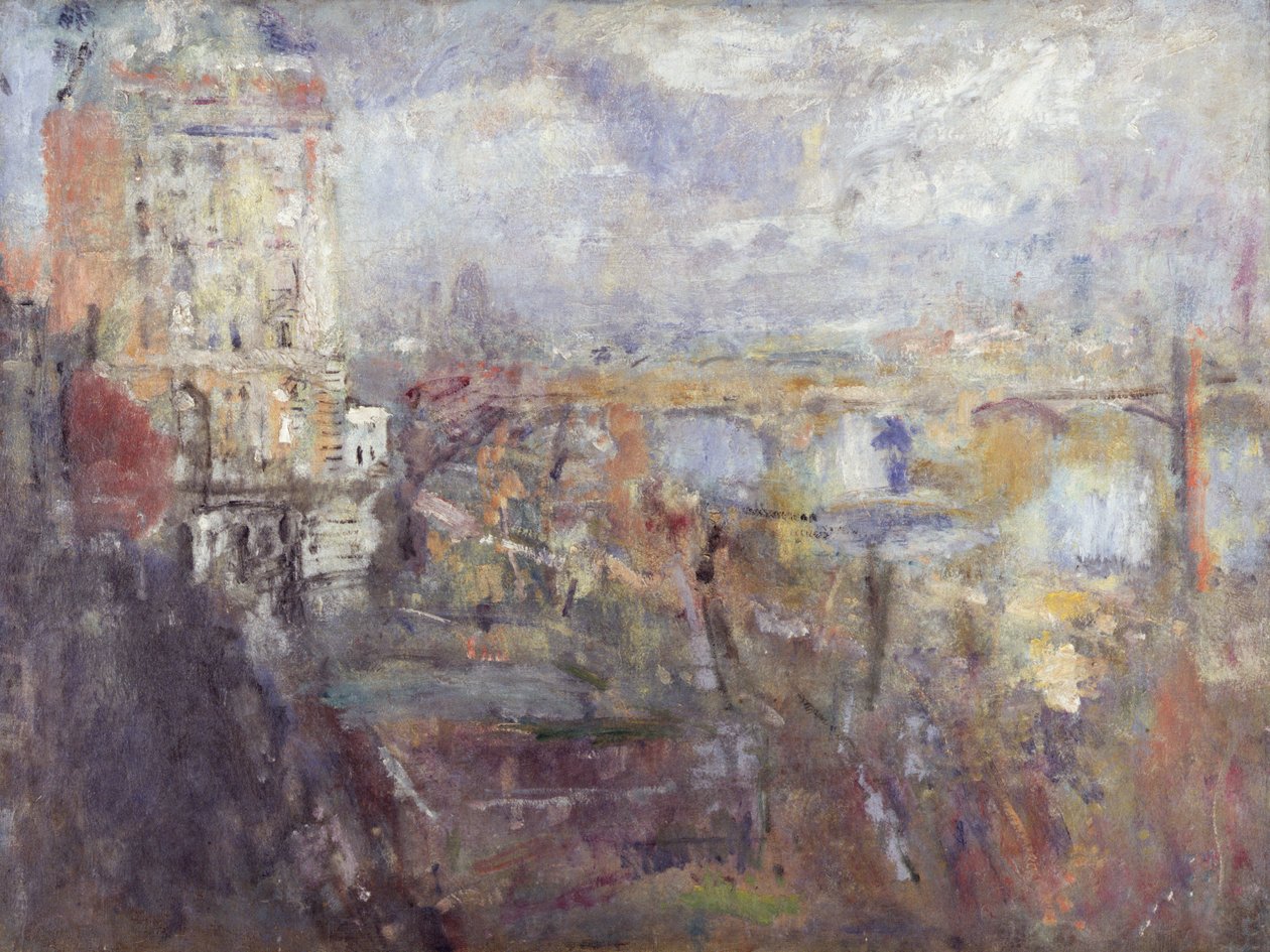 A vista do Adelphi (ponte de Waterloo), 1926 de Ambrose McEvoy