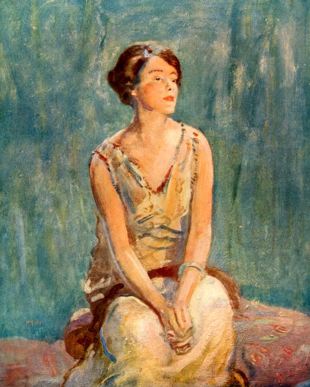 Retrato, Placa de livro de Ambrose McEvoy