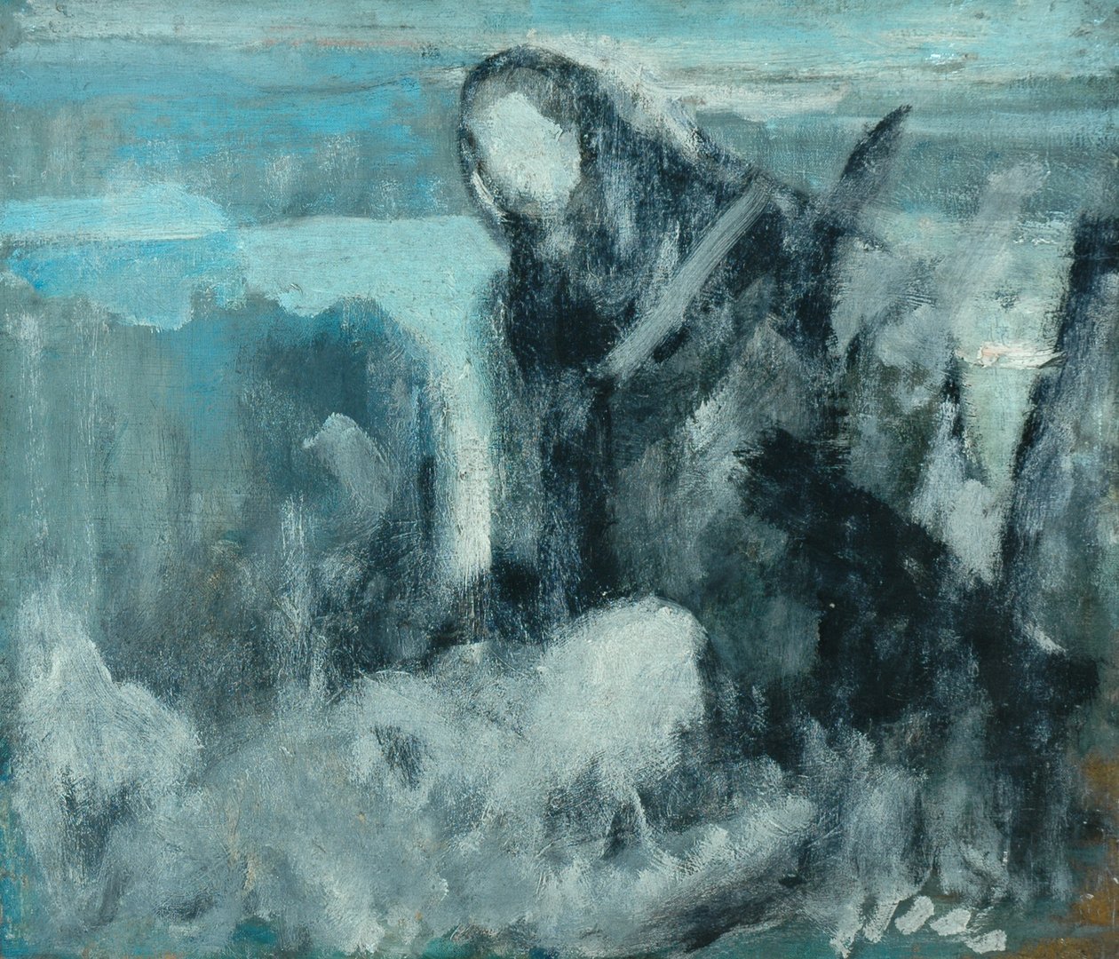 Esboço para "Os reparadores de rede", c.1911 12 de Ambrose McEvoy