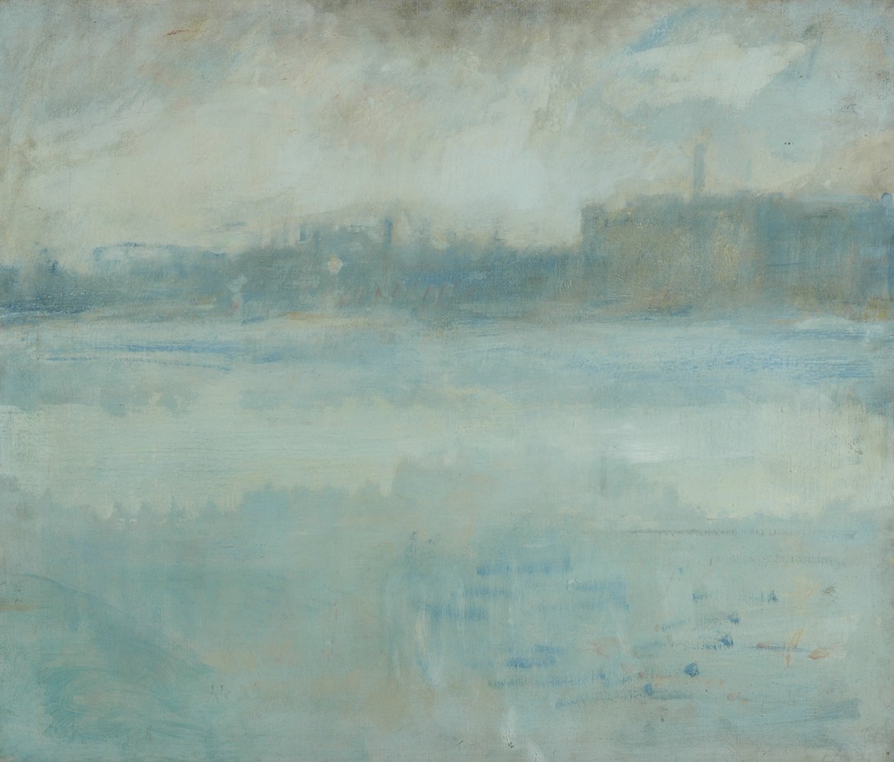 O Tamisa da Casa do Artista em Grosvenor Road de Ambrose McEvoy