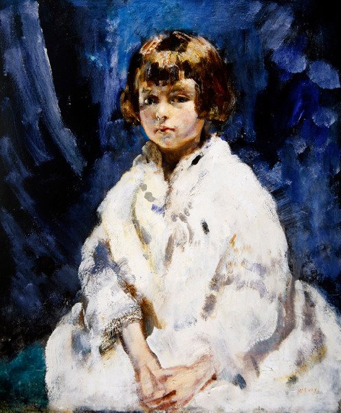 Sininho, Miss Joan Claudia Johnson (óleo sobre tela) de Ambrose McEvoy