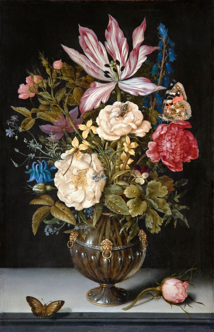 Ainda-vida com flores de Ambrosius the Elder Bosschaert