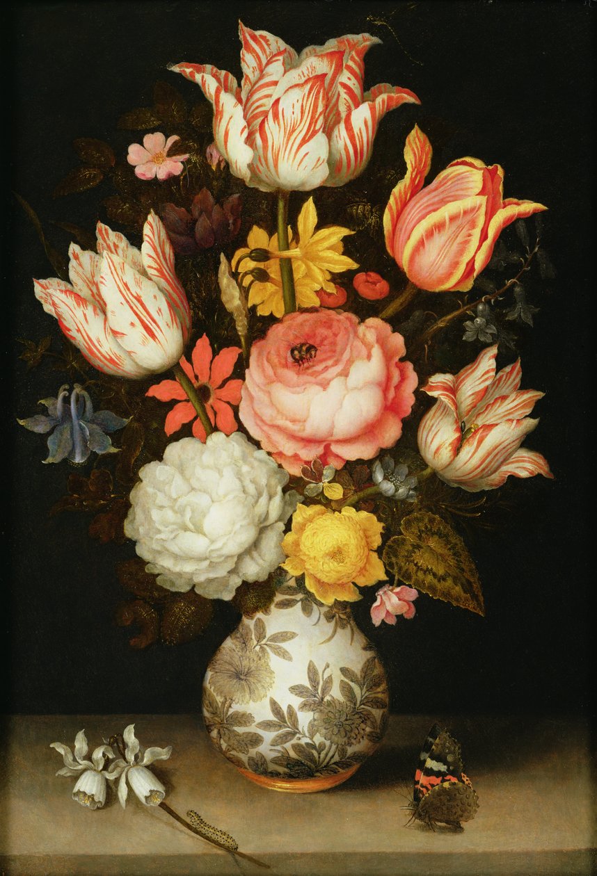 Ainda vida com flores de Ambrosius the Elder Bosschaert