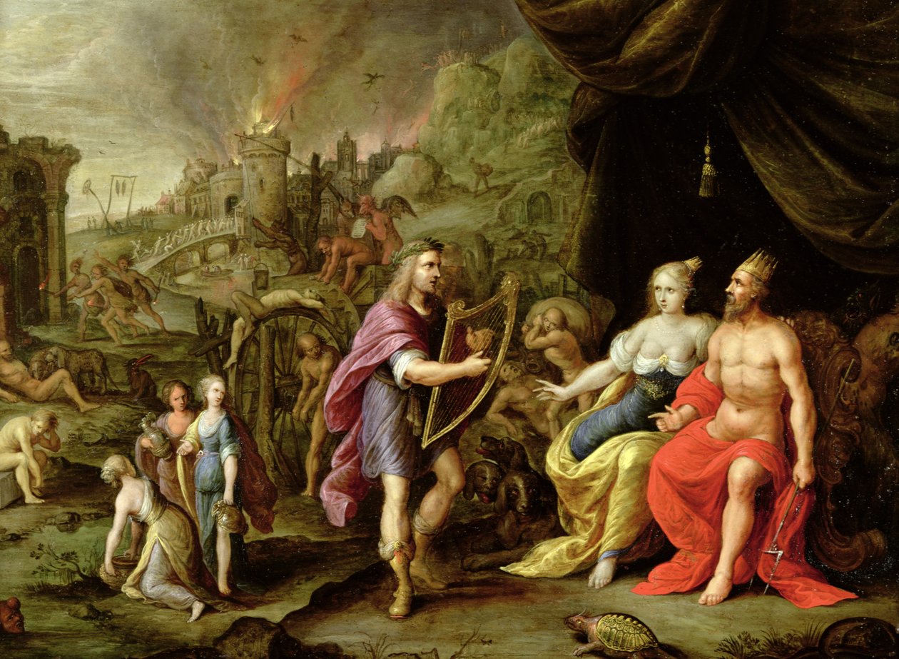Orfeu no submundo de Ambrosius the Elder Francken or Franck