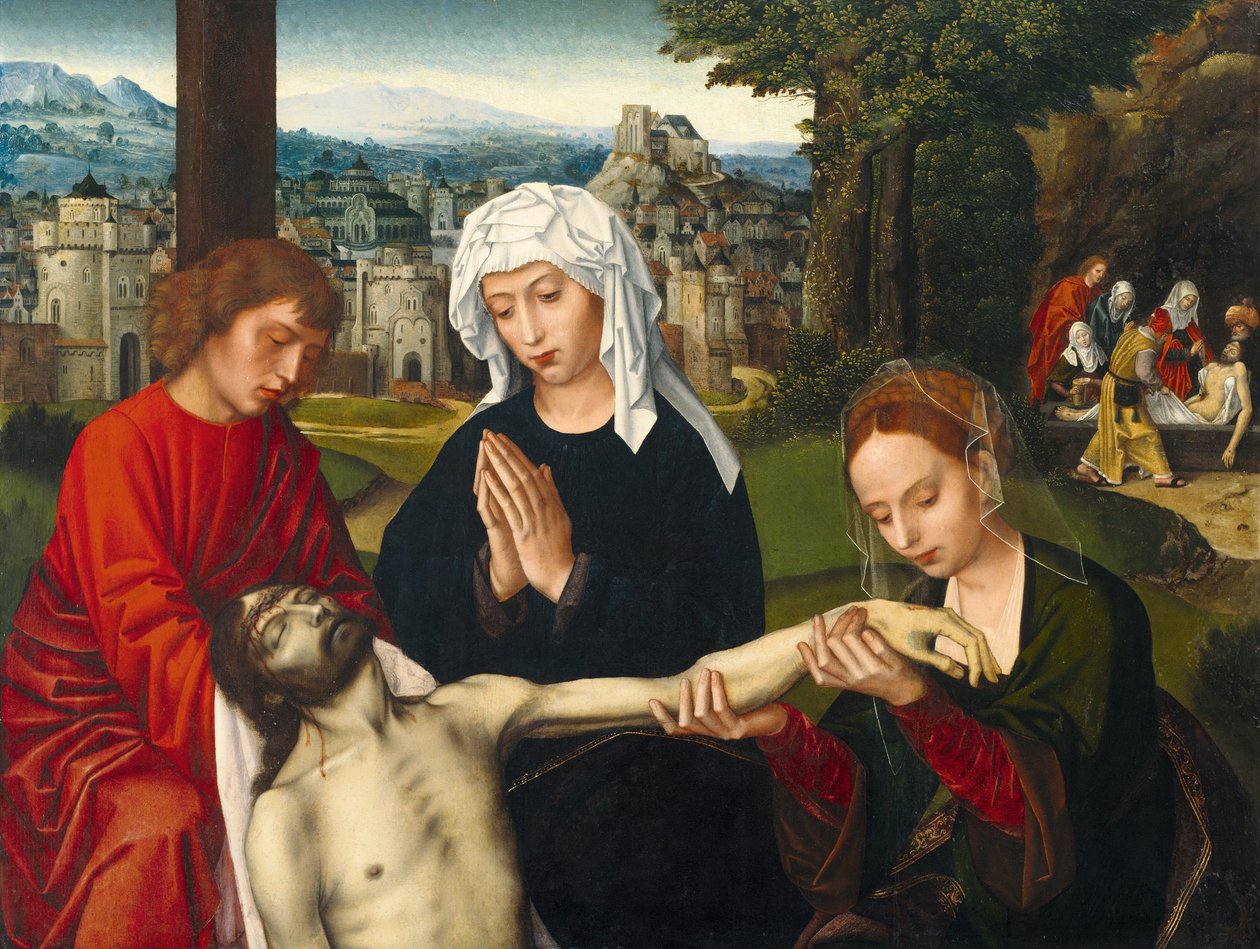 Pietà ao pé da cruz de Ambrosius Benson
