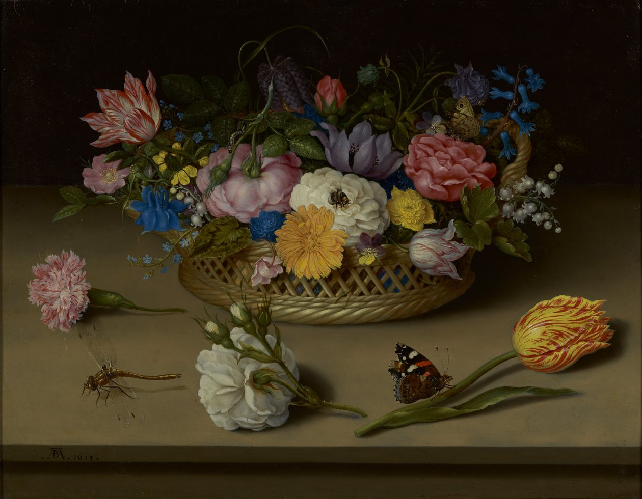 Natureza morta de flores de Ambrosius Bosschaert the Elder