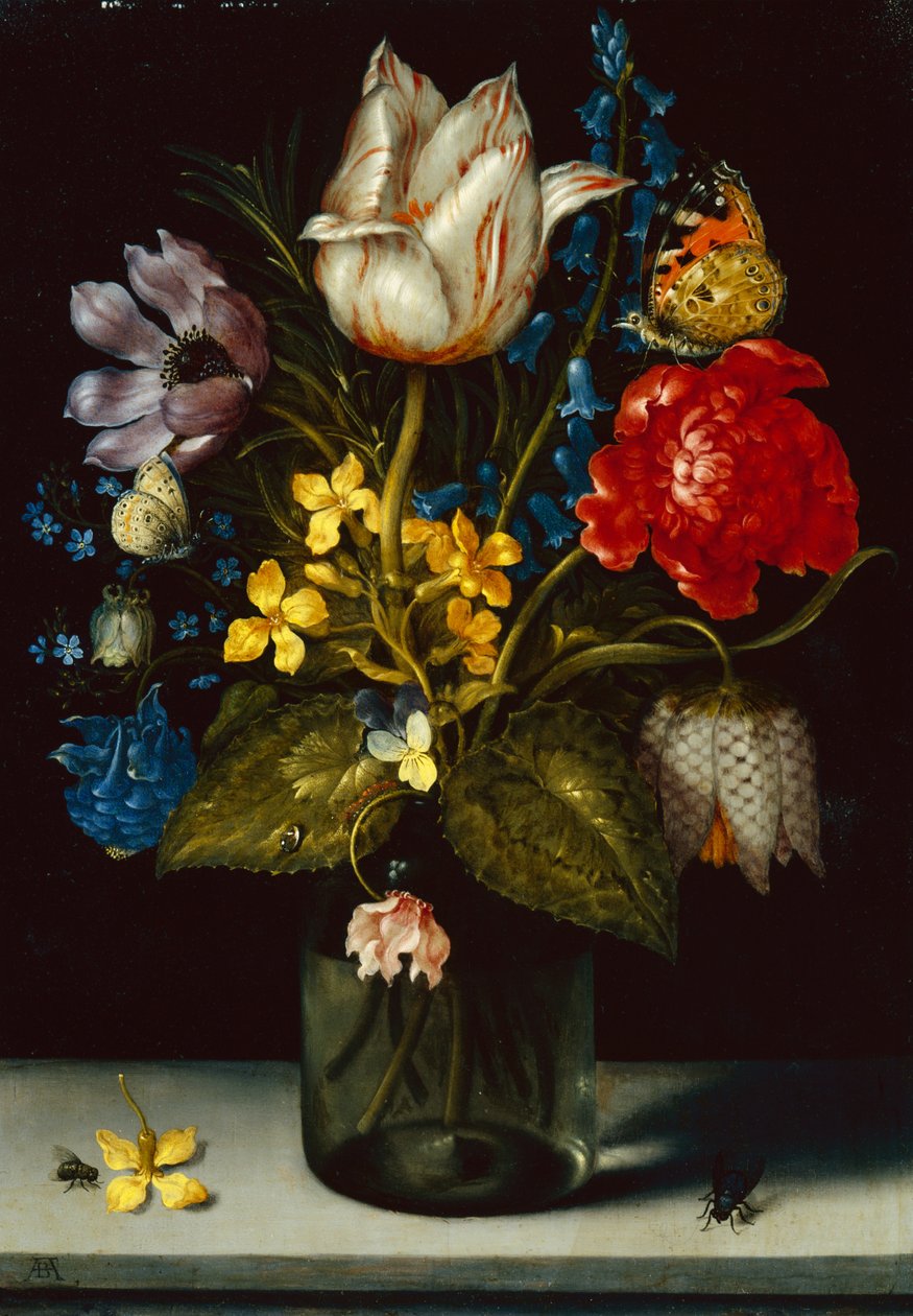 Buquê de Flores (óleo sobre cobre) de Ambrosius the Elder Bosschaert