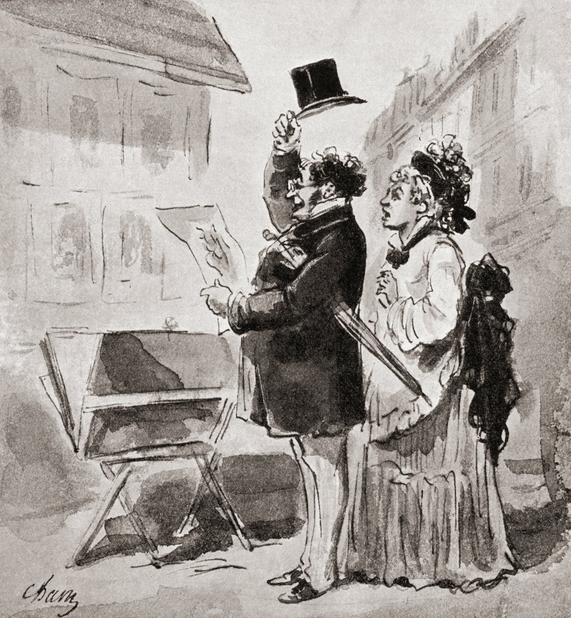 The Enthusiastic Collector, de The Quest of The Print, publicado em 1932 de Amédée de Noé