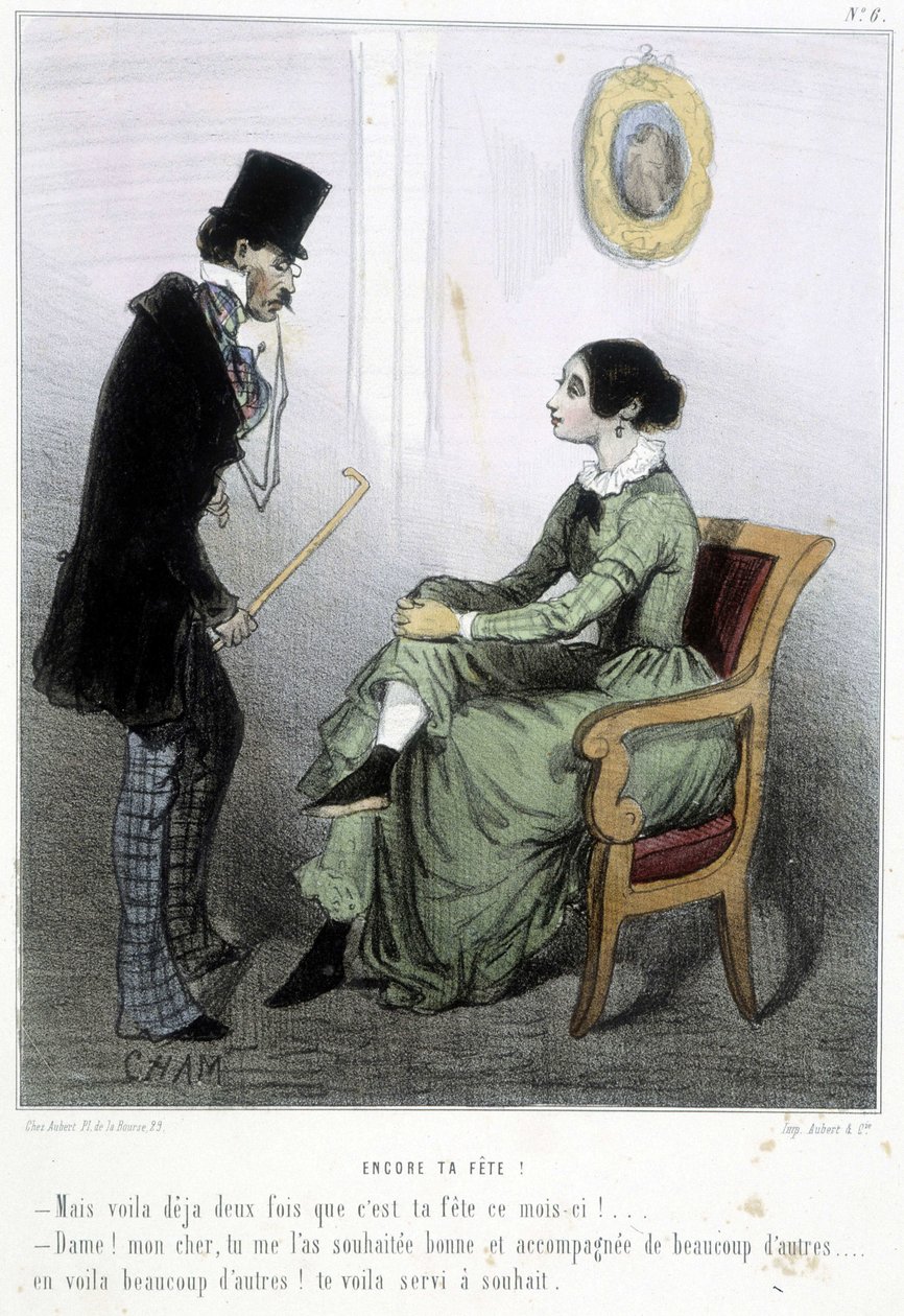 - em "Madeleines" de Cham, c.1870-1880 de Amédée de Noé