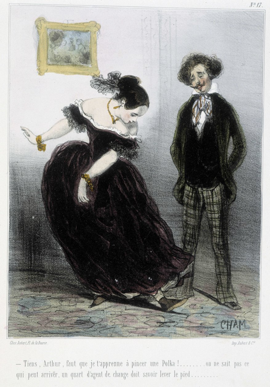 Caricatura - em "Madeleines" de Cham, c.1870-1880 de Amédée de Noé