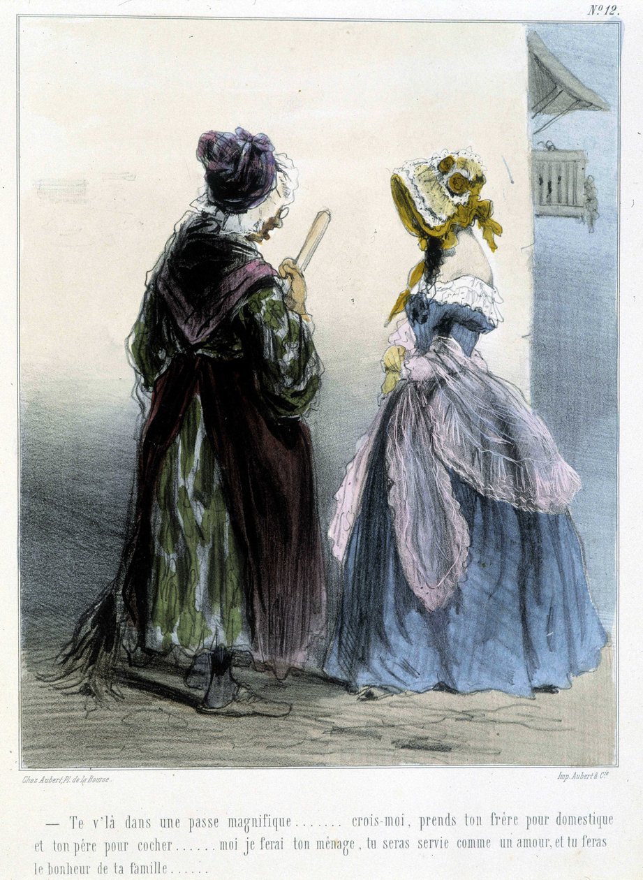 Caricatura - em "Madeleines" de Cham, c.1870-1880 de Amédée de Noé