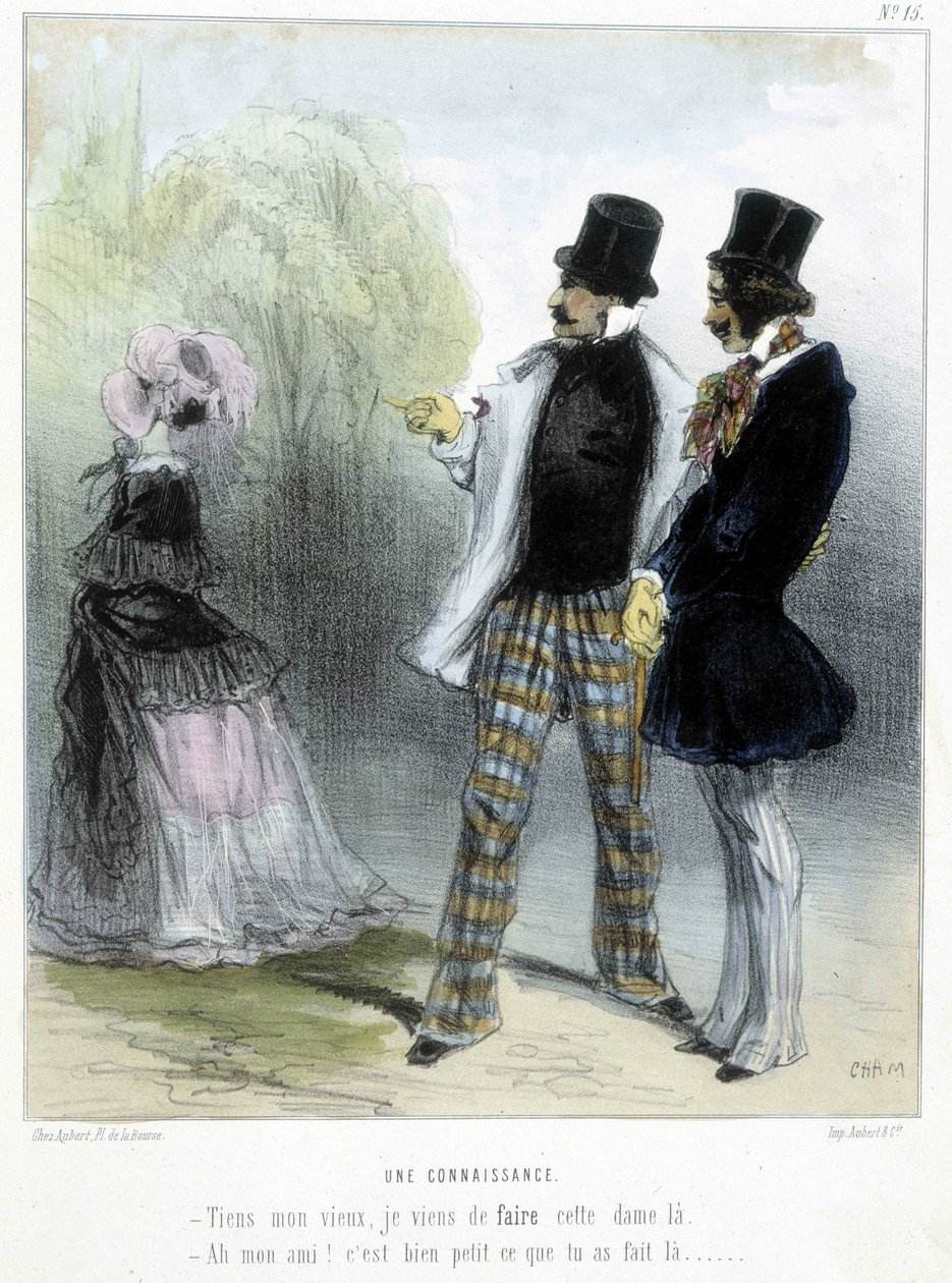 Um conhecido - em "Madeleines" de Cham, c.1870-1880 de Amédée de Noé