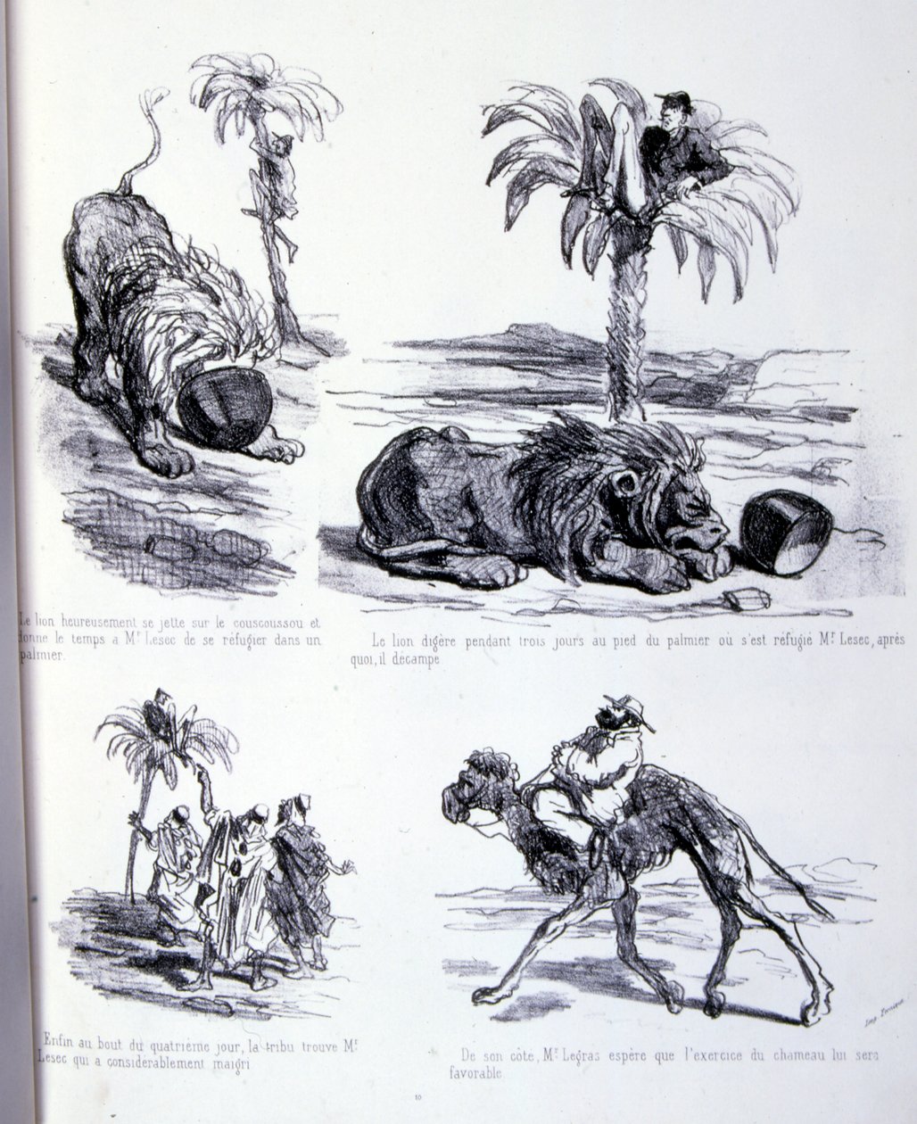 ilustração para A Arte de engordar e perder peso de Amédée de Noé