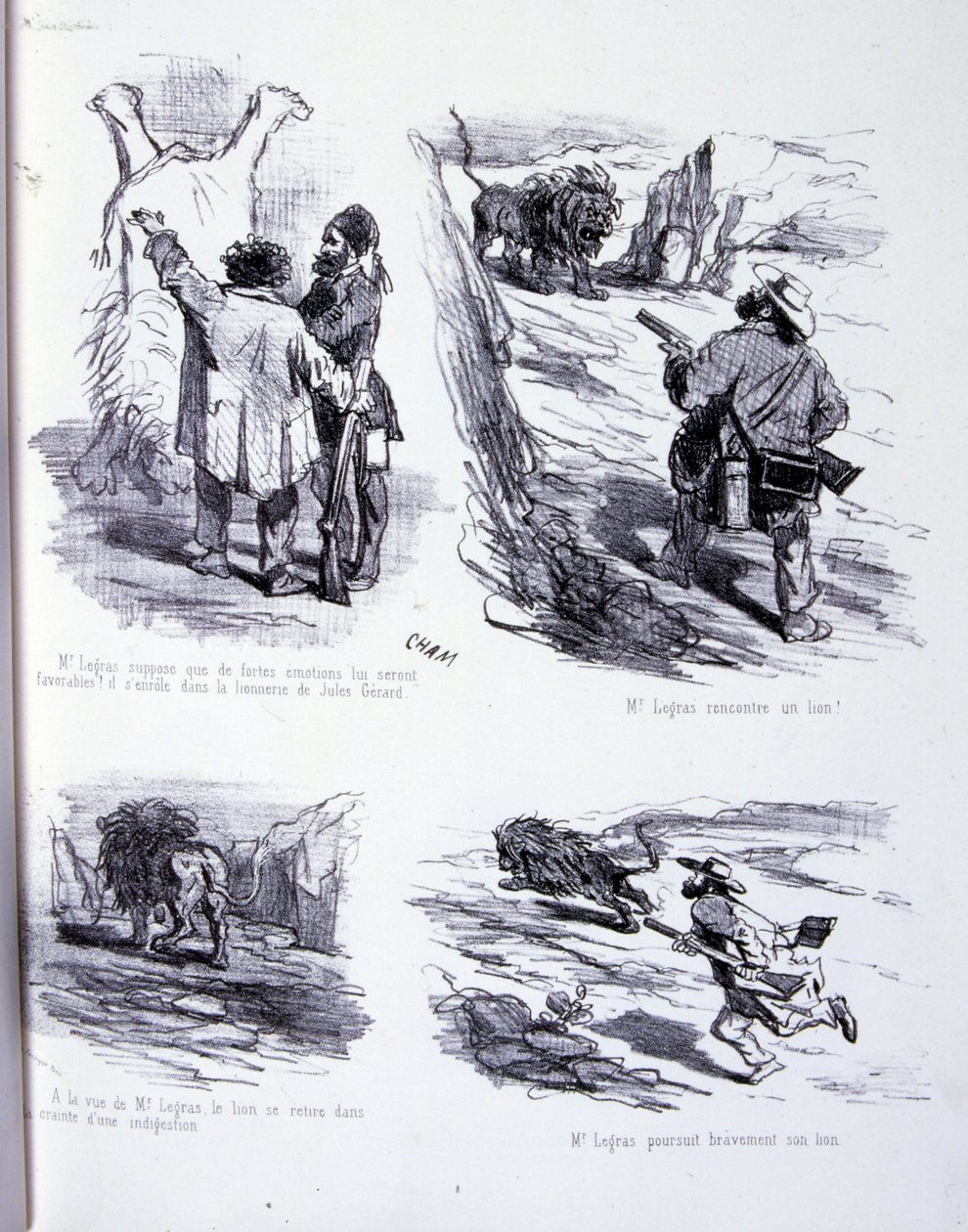 ilustração para A Arte de engordar e perder peso de Amédée de Noé