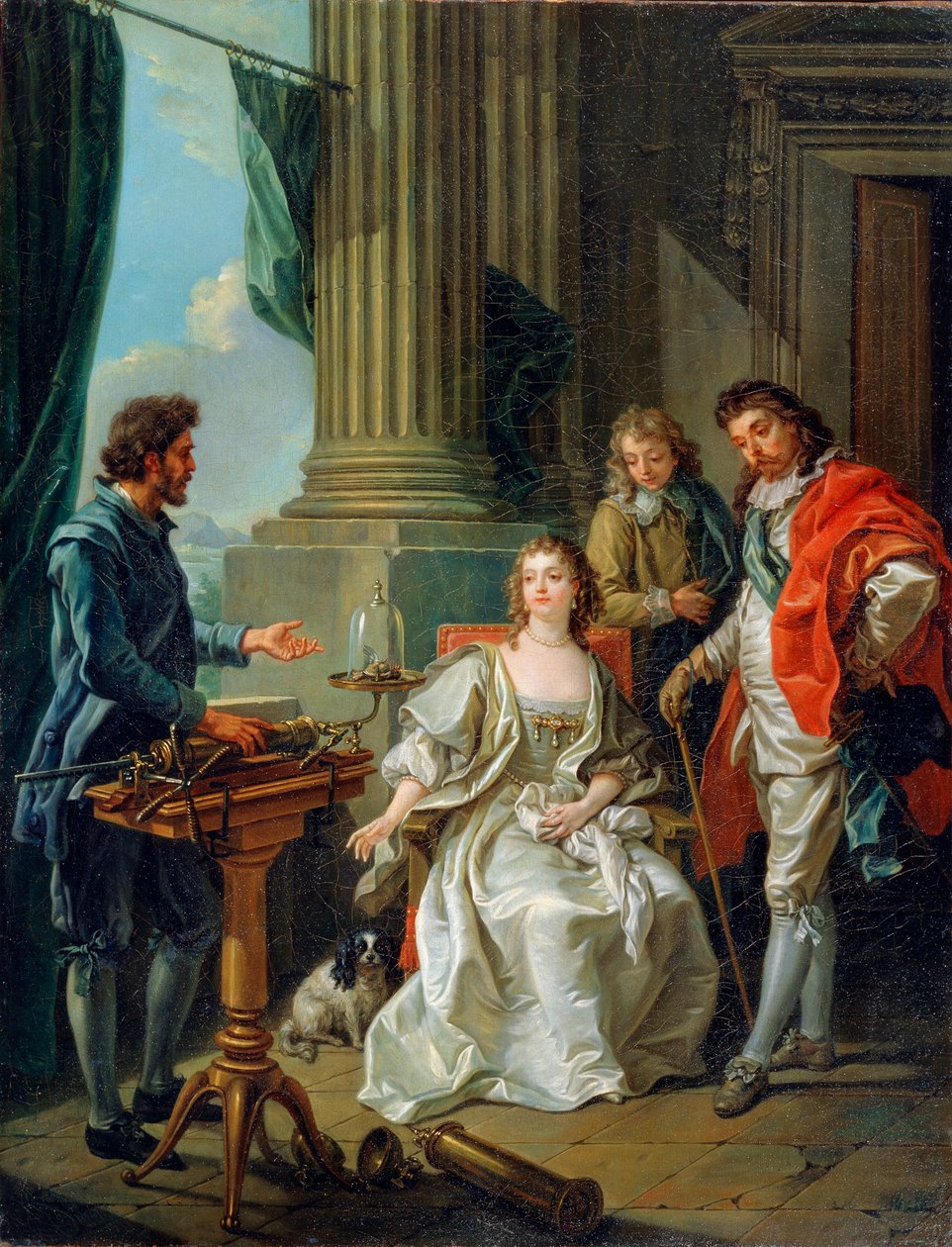 Experiência Pneumática, 1777 de Charles Amedee Philippe van Loo