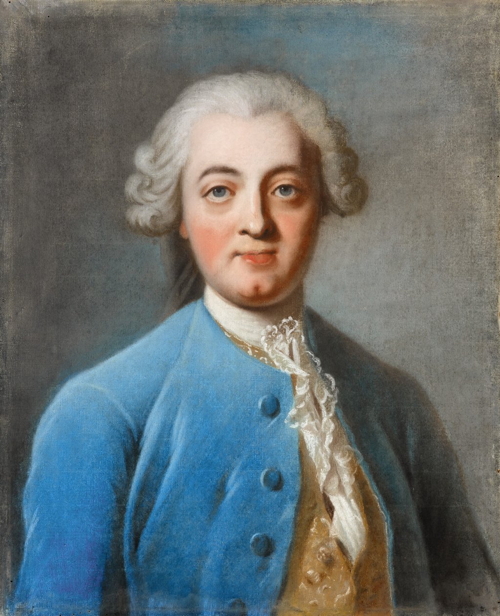 Retrato de Claude Adrien Helvétius 1715-1771 de Charles Amedee Philippe van Loo