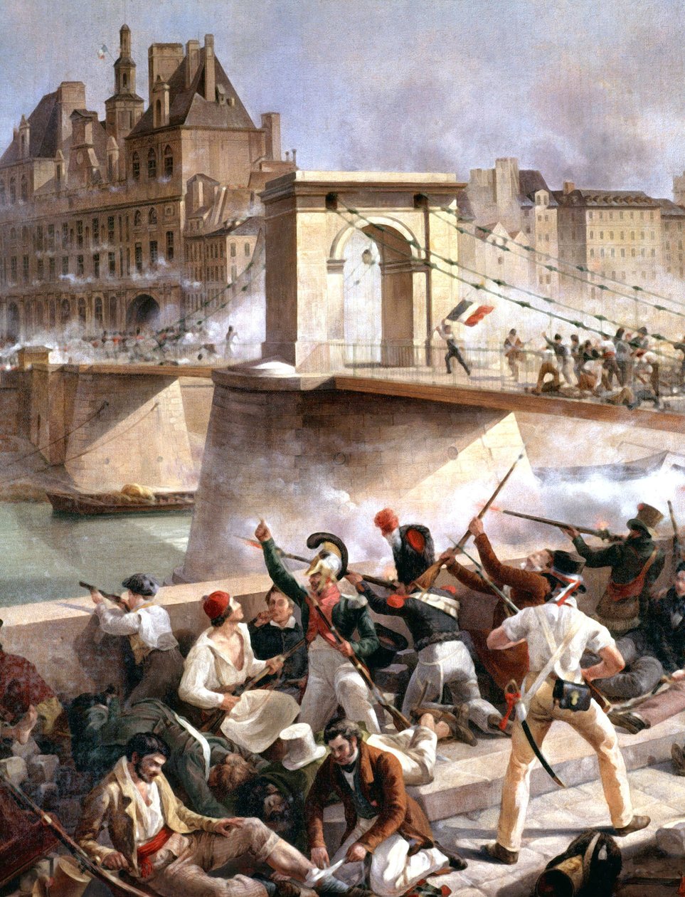 Ponte Arcole, Câmara Municipal de Captura de Paris em 28 de julho de Amédée Bourgeois