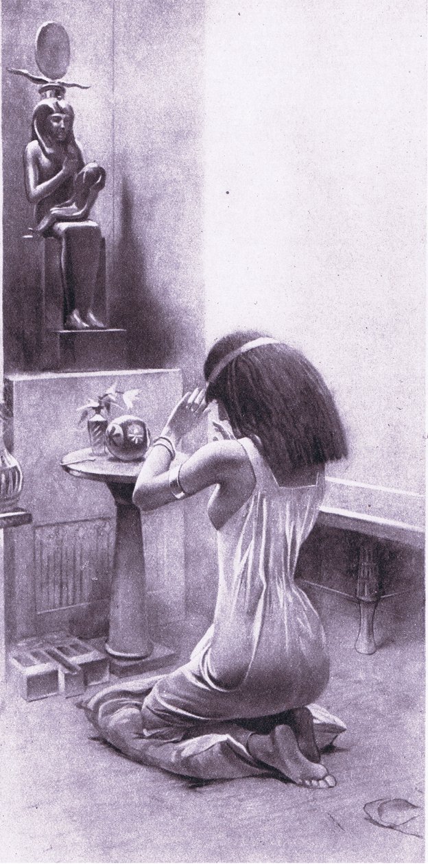 Uma mulher egípcia em suas devoções, 1925 de Amedee Forestier