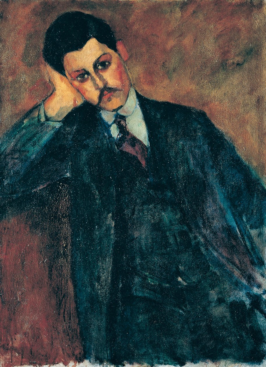 Retrato de Jean Alexandre realizado em 1909 de Amedeo Modigliani