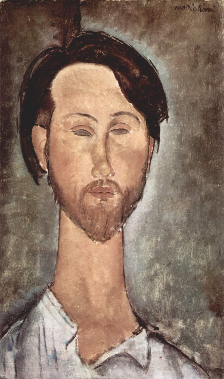 Retrato de Léopold Zborowski de Amedeo Modigliani