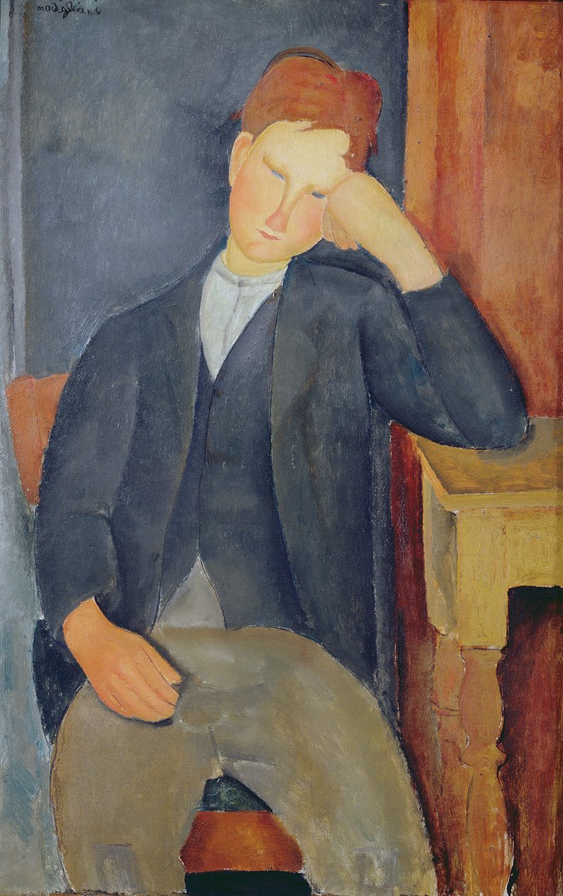 O jovem aprendiz, c.1918-19 de Amedeo Modigliani