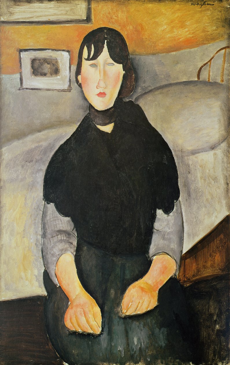 Mulher jovem, de, a, pessoas de Amedeo Modigliani