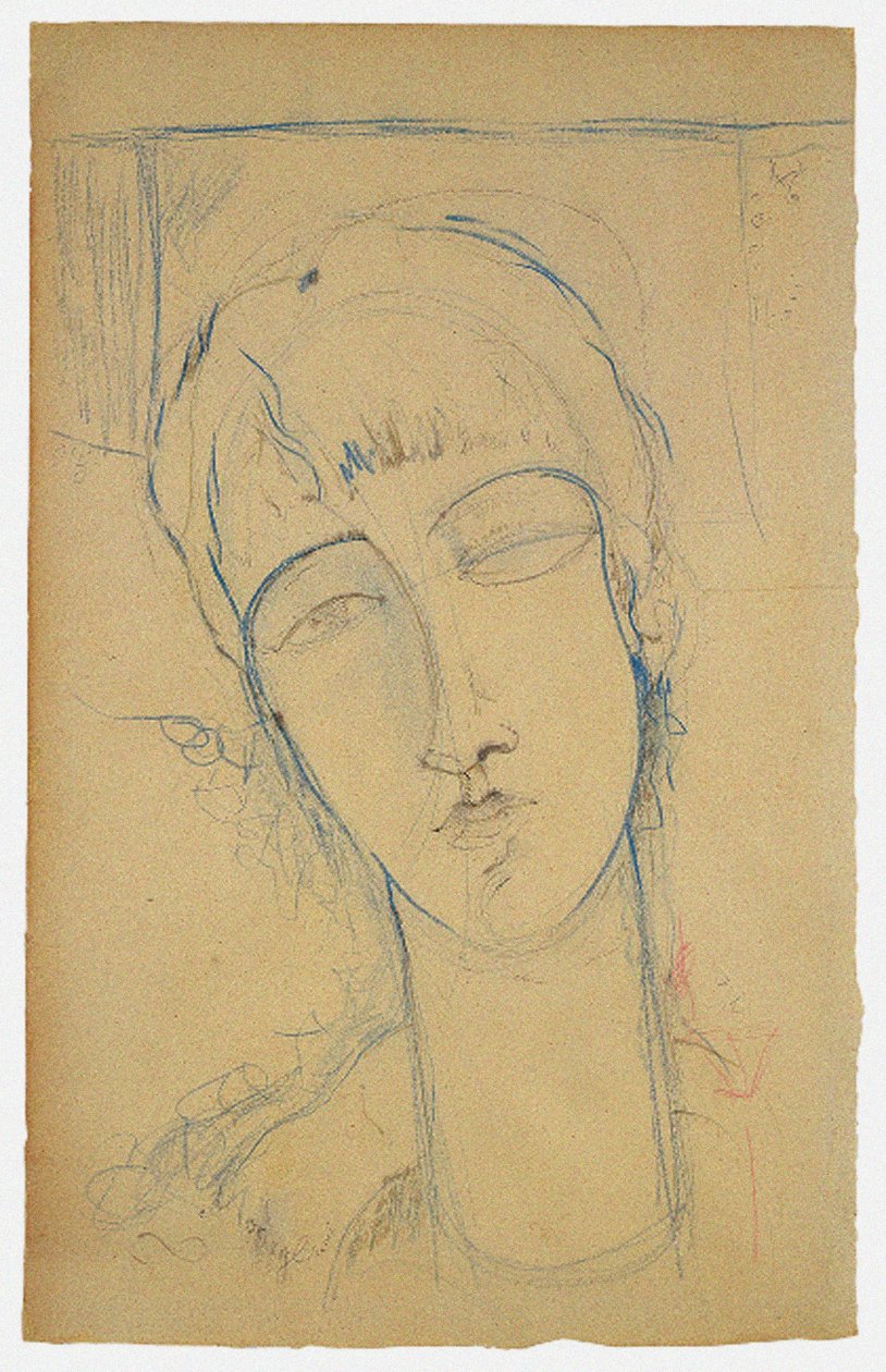 Anna Akhmatova Retrato de uma mulher vermelha, 1915 de Amedeo Modigliani
