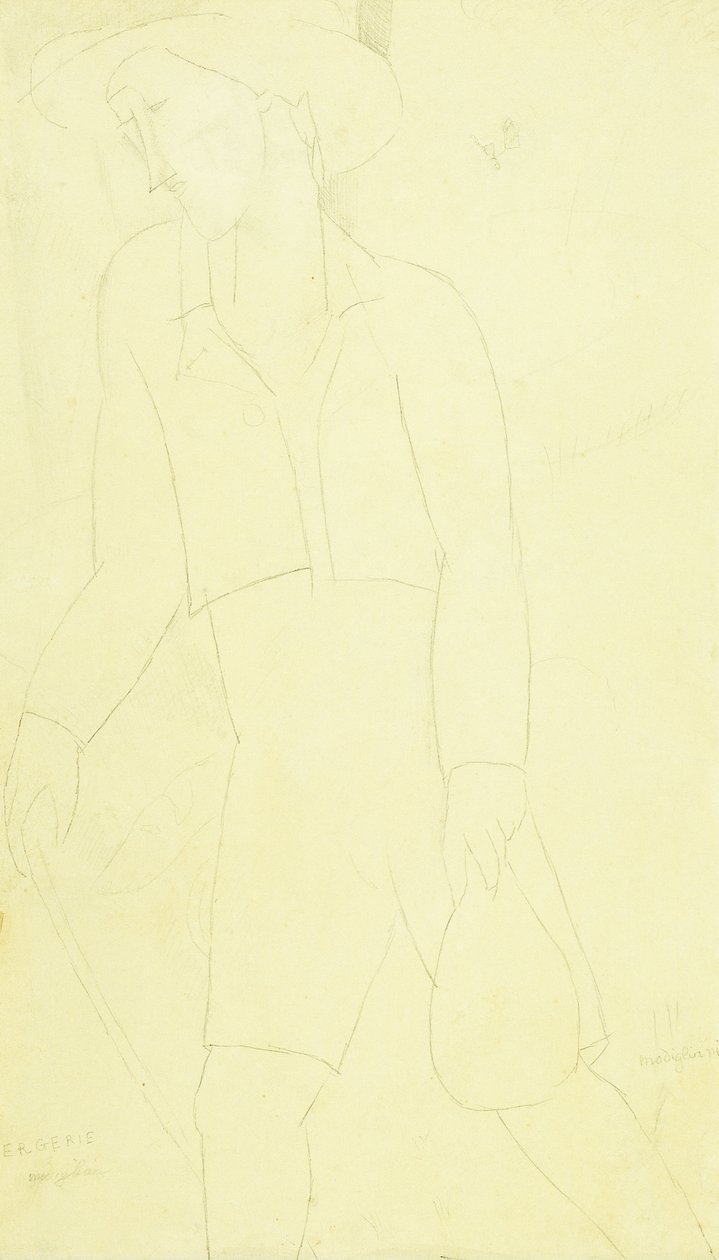 Ovelha, 1915-16 de Amedeo Modigliani