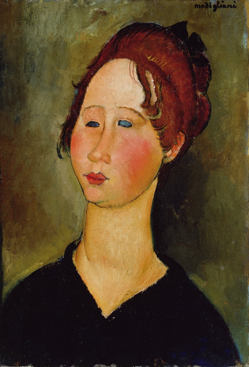 Mulher Borgonha, 1918 de Amedeo Modigliani