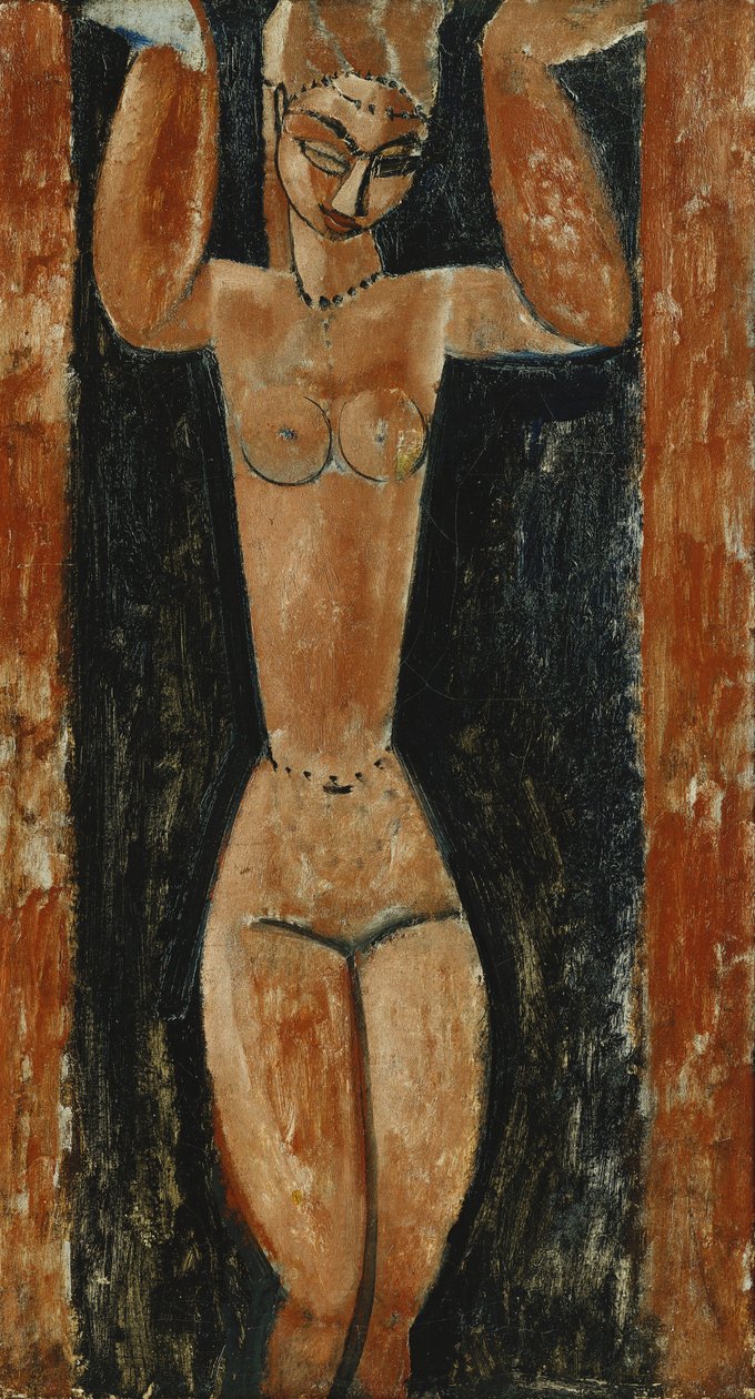 Cariátide; Cariatide, c.1911-1913 de Amedeo Modigliani