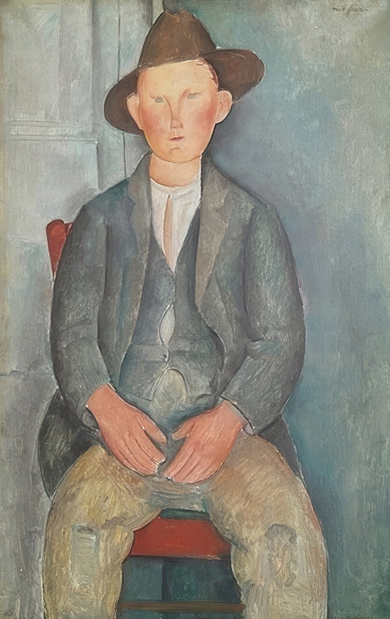 O pequeno fazendeiro. Por volta de 1918 de Amedeo Modigliani